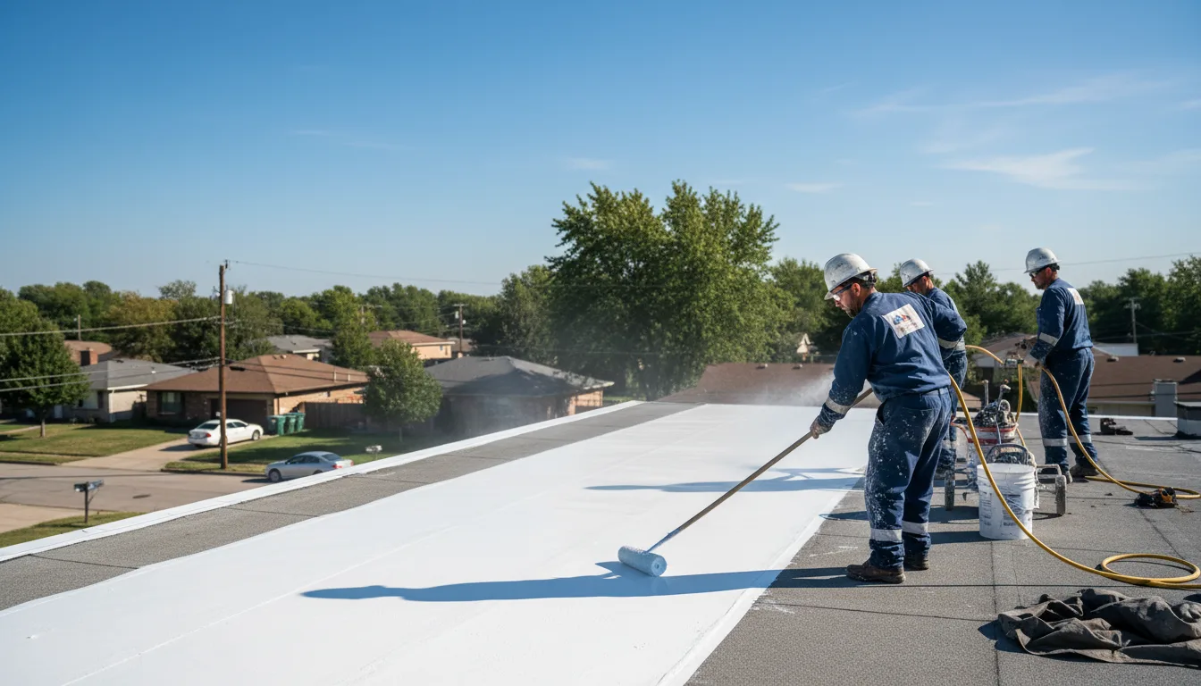 Commercial roof coating in Stockton, KS near me